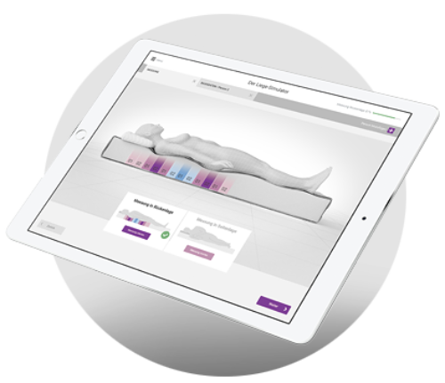 Der Liege-Simulator: Für objektive Ergebnisse.