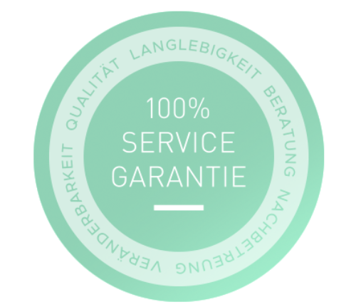 Die 100% Service Garantie, immer inklusive.
